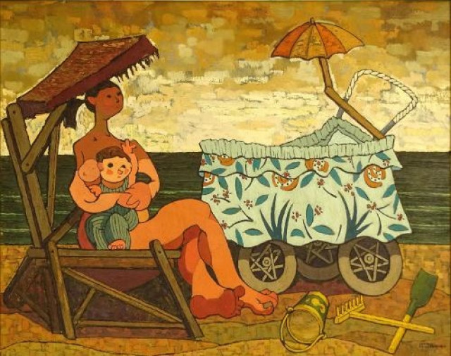 MATERNIDAD EN LA PLAYA