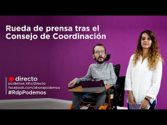 Rueda de prensa del Consejo de Coordinación. 19 de noviembre